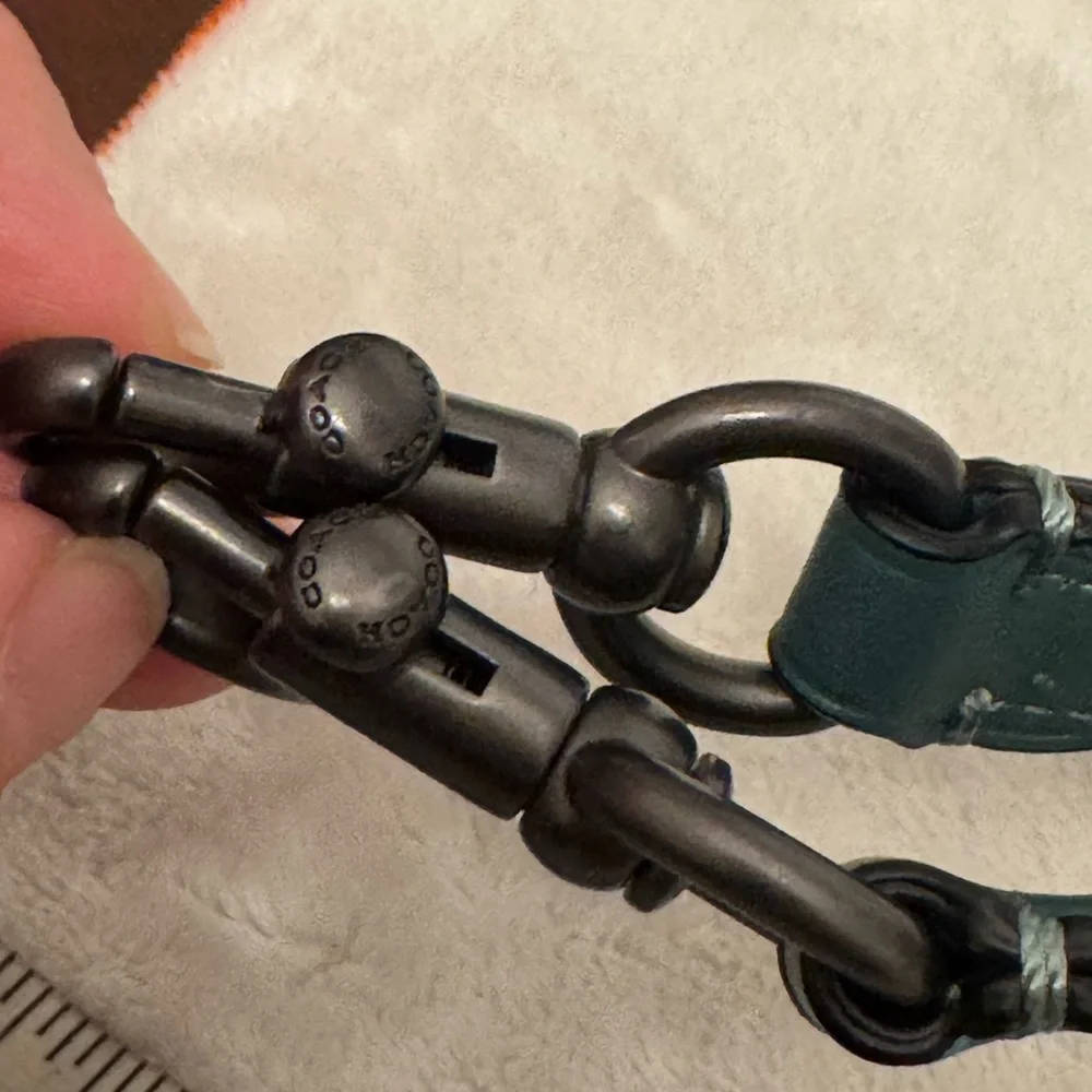 Coach Rogue25 set of 2 shoulder straps, clotchette‘n 1941 leather tag-turquoise - Picture 3 of 13